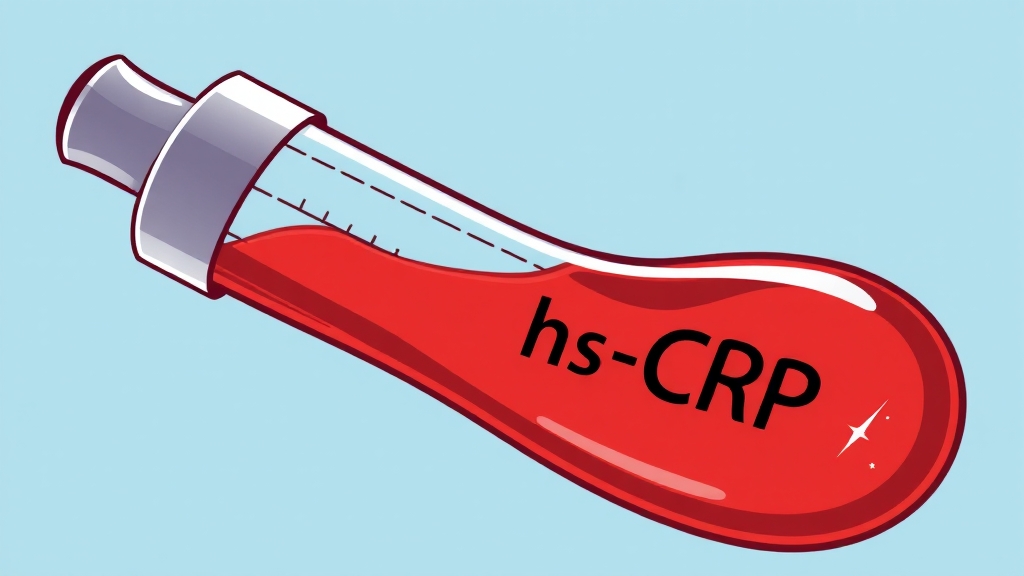 만성 염증 진단 방법: hs-CRP 검사 (cartoon 스타일)