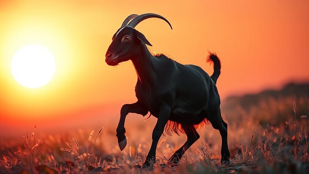 흑염소진액, 어떤 효능이 있을까요? (realistic 스타일)