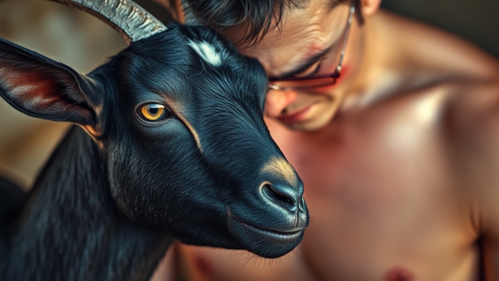 흑염소진액, 부작용은 없을까요? (realistic 스타일)