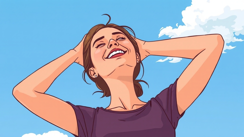 목 통증 예방, 생활 습관부터 바꿔봐요! (cartoon 스타일)