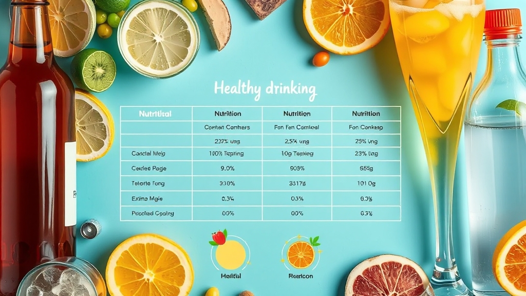 술 종류별 특징 비교 (realistic 스타일)