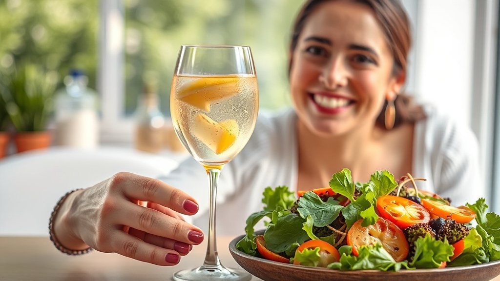 칼로리 낮은 술 선택 가이드 (realistic 스타일)