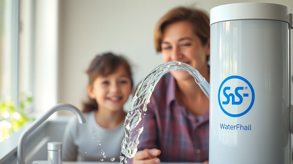 NSF 인증 중요성 (realistic 스타일)