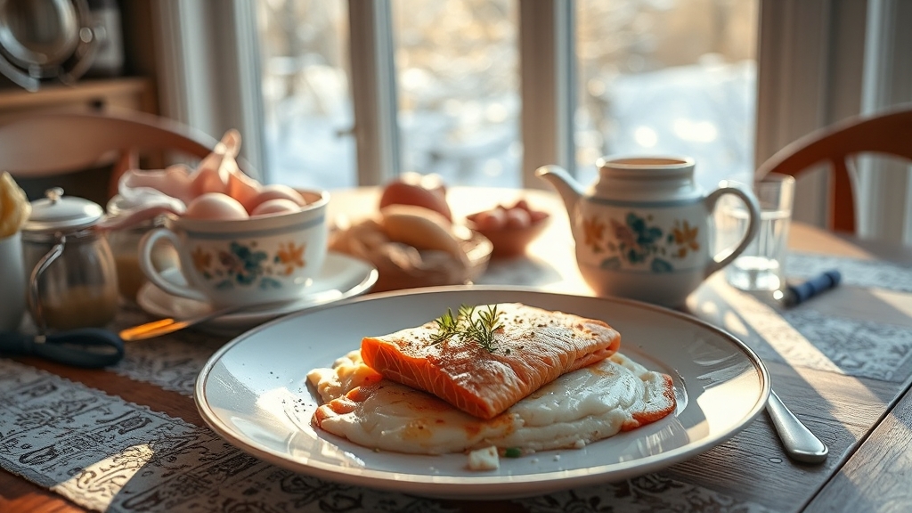 건강한 겨울 식단을 위한 제안 (realistic 스타일)