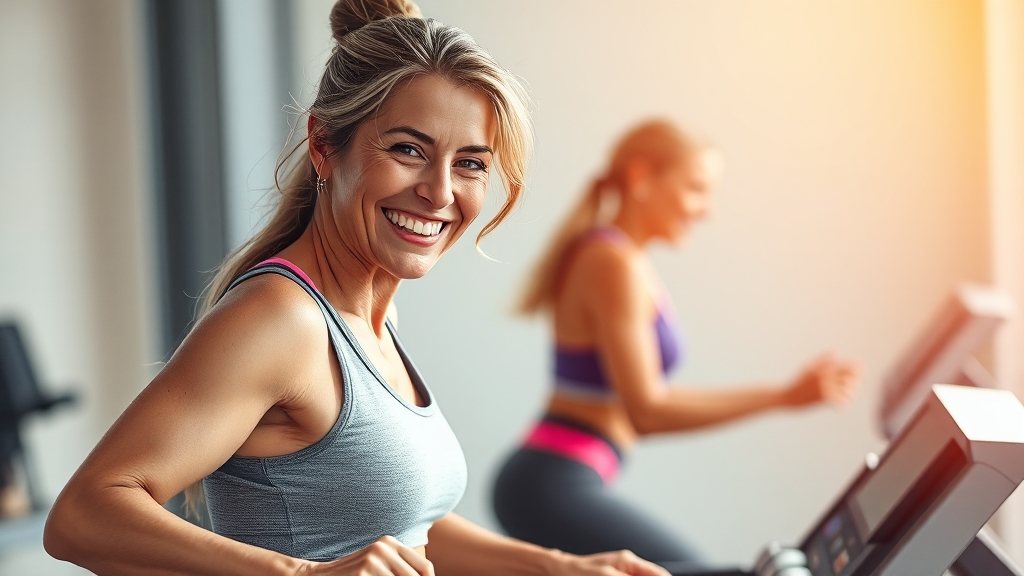 스탭퍼 운동 방법 & 강도 조절 꿀팁 (realistic 스타일)