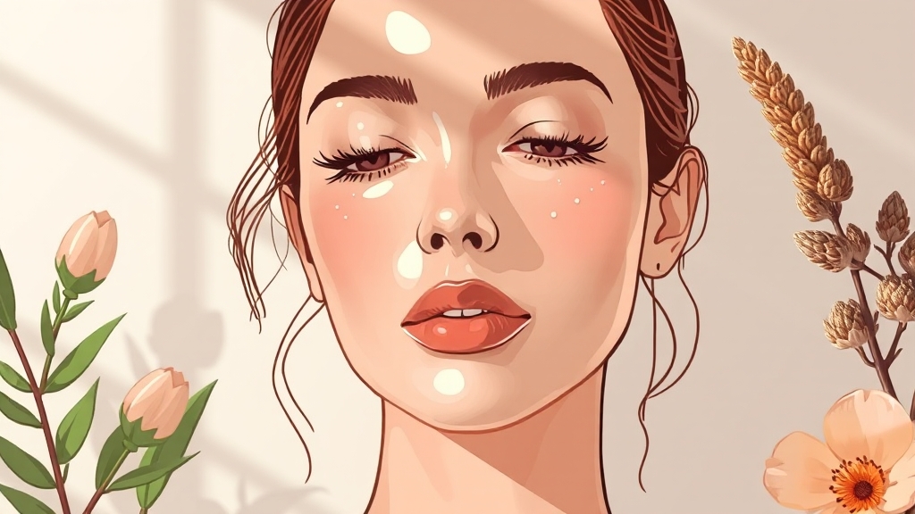 비건 화장품, 피부 변화는? (illustration 스타일)