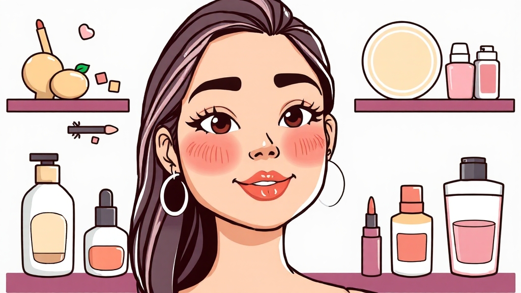 피부 타입별 선택 가이드 (cartoon 스타일)