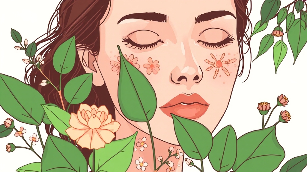 비건 화장품 사용 후기 (illustration 스타일)