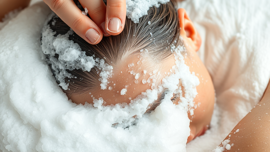 올바른 샴푸 방법 & 주기 (realistic 스타일)