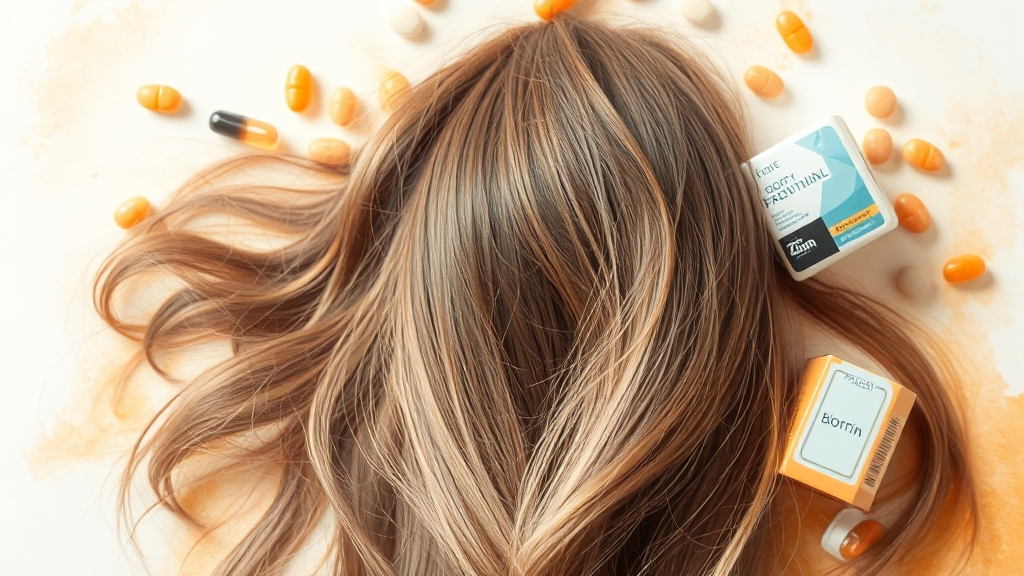 탈모에 좋은 영양 성분 & 영양제 (watercolor 스타일)