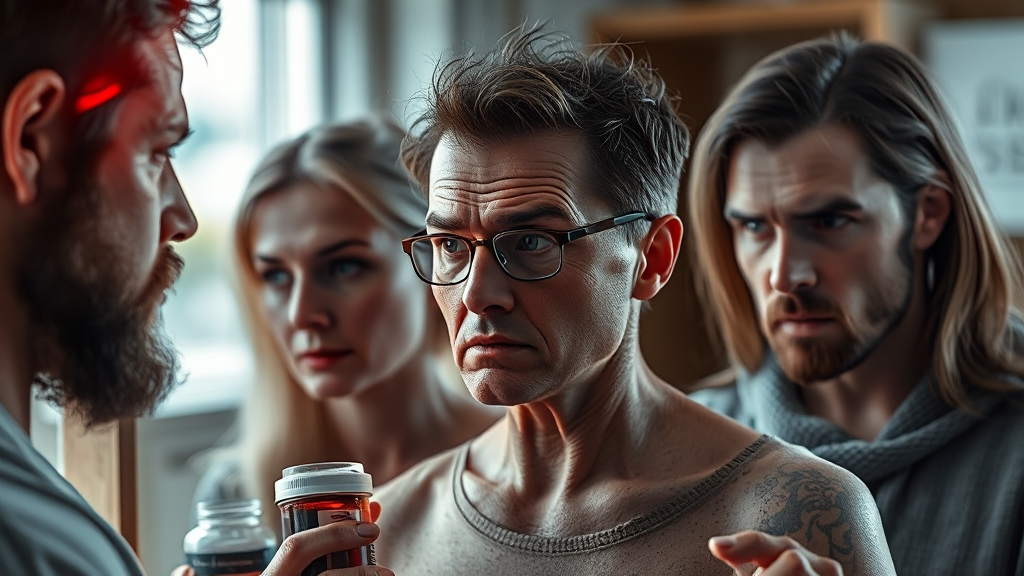 아르기닌 섭취 시 주의사항 (realistic 스타일)