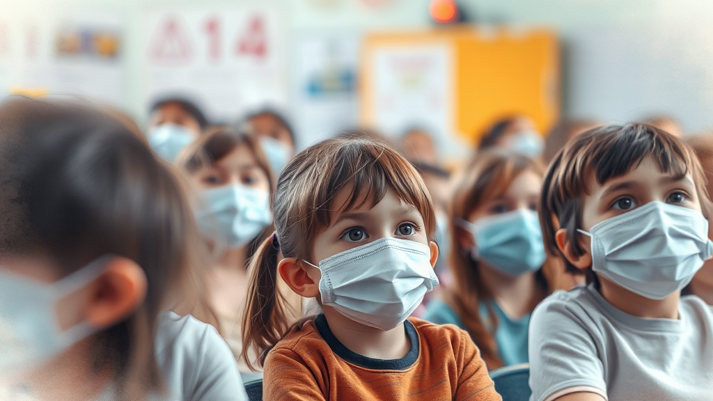 독감, 얼마나 심각한가? (watercolor 스타일)