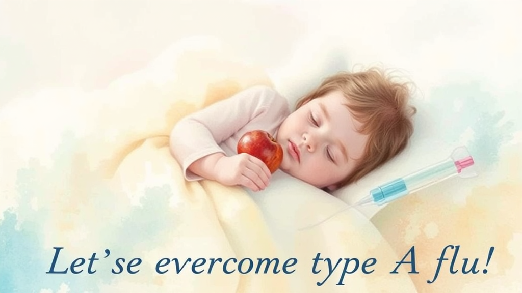 독감, 걸렸다면 어떻게 해야 할까요? (watercolor 스타일)