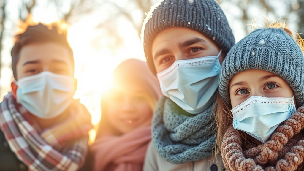 건강한 겨울, 함께 만들어요! (realistic 스타일)