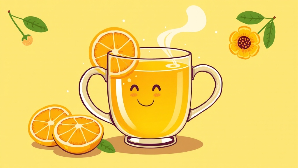 유자의 놀라운 효능 (cartoon 스타일)