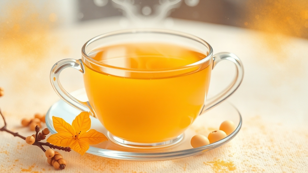 유자차, 단순한 차 이상의 효능 (watercolor 스타일)