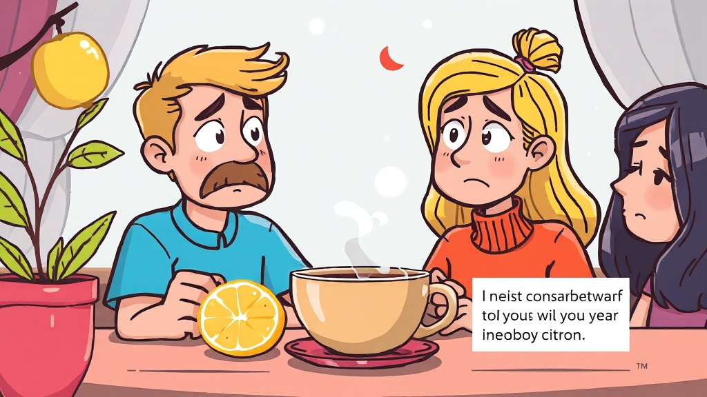 유자, 섭취 시 주의사항 (cartoon 스타일)