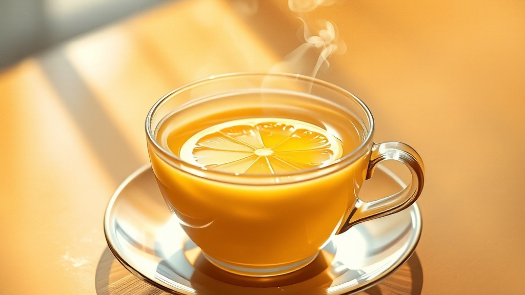 유자차, 얼마나 마셔야 할까? (watercolor 스타일)