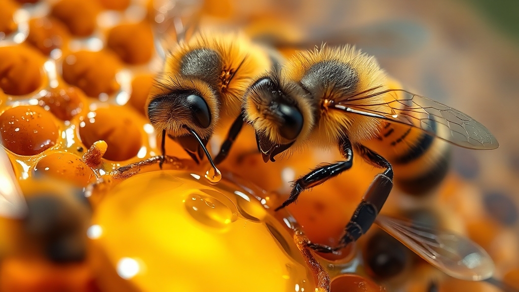 프로폴리스 섭취 시 주의사항 (realistic 스타일)