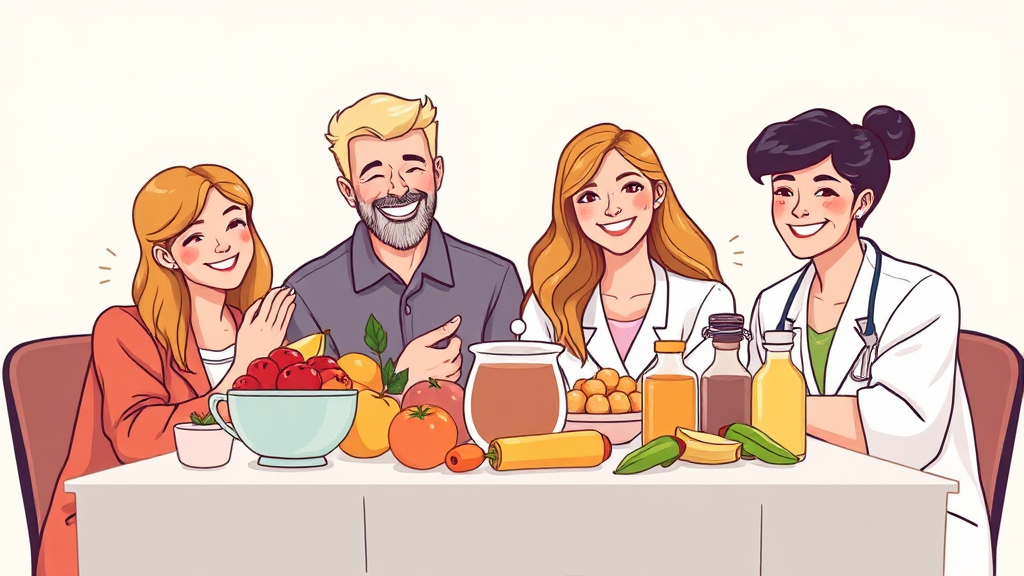 나에게 맞는 건강 관리법 (illustration 스타일)