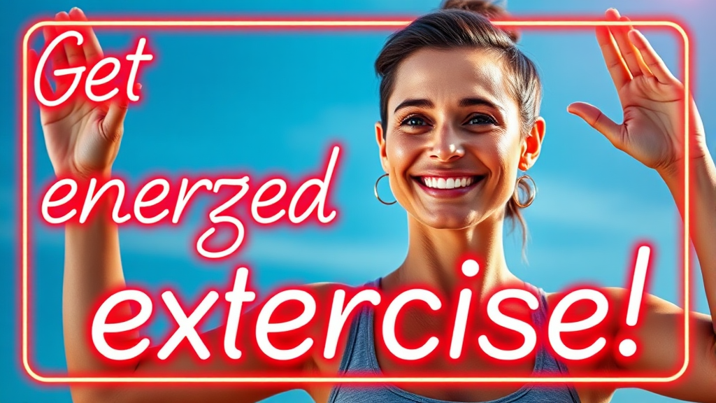 운동으로 활력 UP! (realistic 스타일)