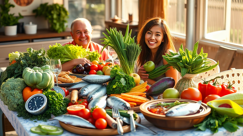 식단 관리, 건강의 기본! (realistic 스타일)