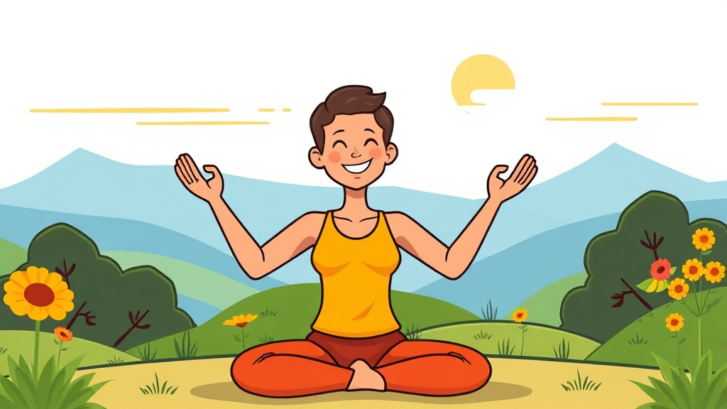 스트레스, 건강하게 해소하기 (cartoon 스타일)