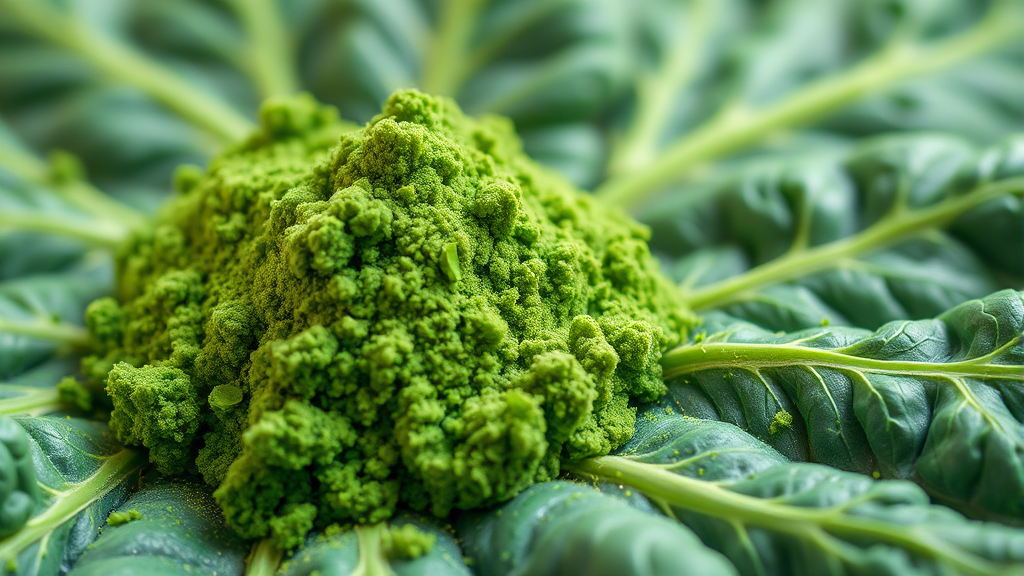 컬리케일 분말, 주요 효능은? (realistic 스타일)