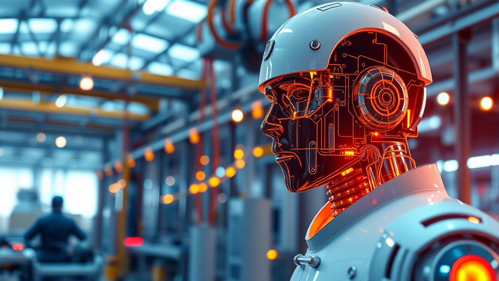 AI 제조 디지털 트윈 소개 (realistic 스타일)