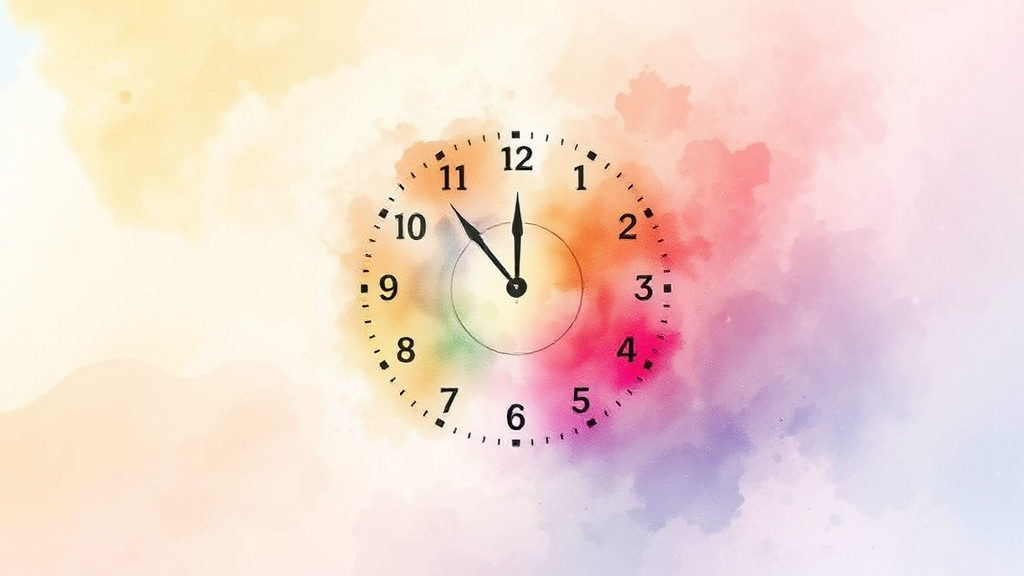 시간 인지 연구, 어디에 쓰일까? (watercolor 스타일)