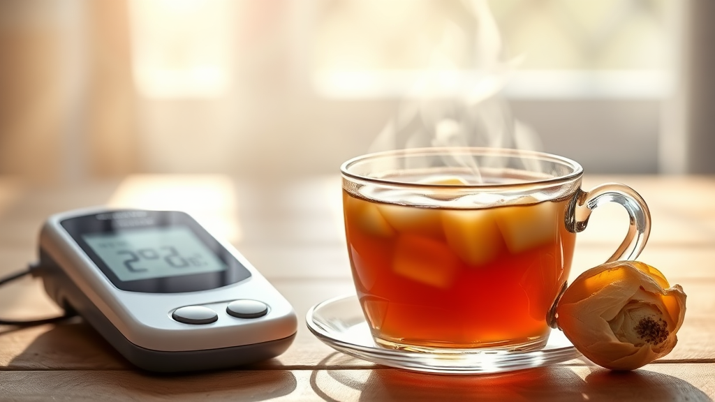 돼지감자차, 제대로 마시는 법 (realistic 스타일)