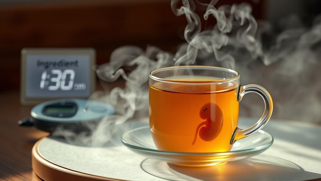 섭취 시 주의사항 및 부작용 (realistic 스타일)