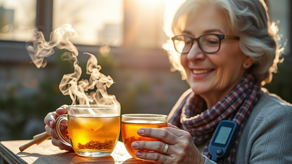 혈당 관리를 위한 활용법 (realistic 스타일)