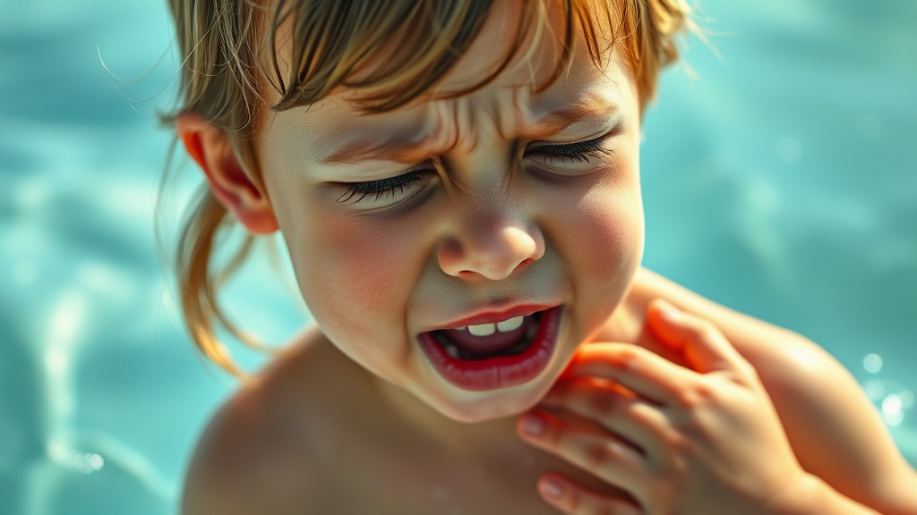 장염 원인과 증상 (realistic 스타일)