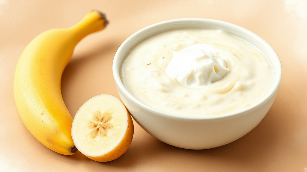 장염에 좋은 음식 (watercolor 스타일)