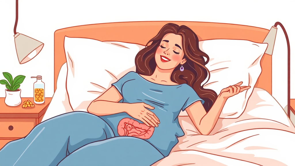 장염 빨리 낫는 생활 습관 (illustration 스타일)