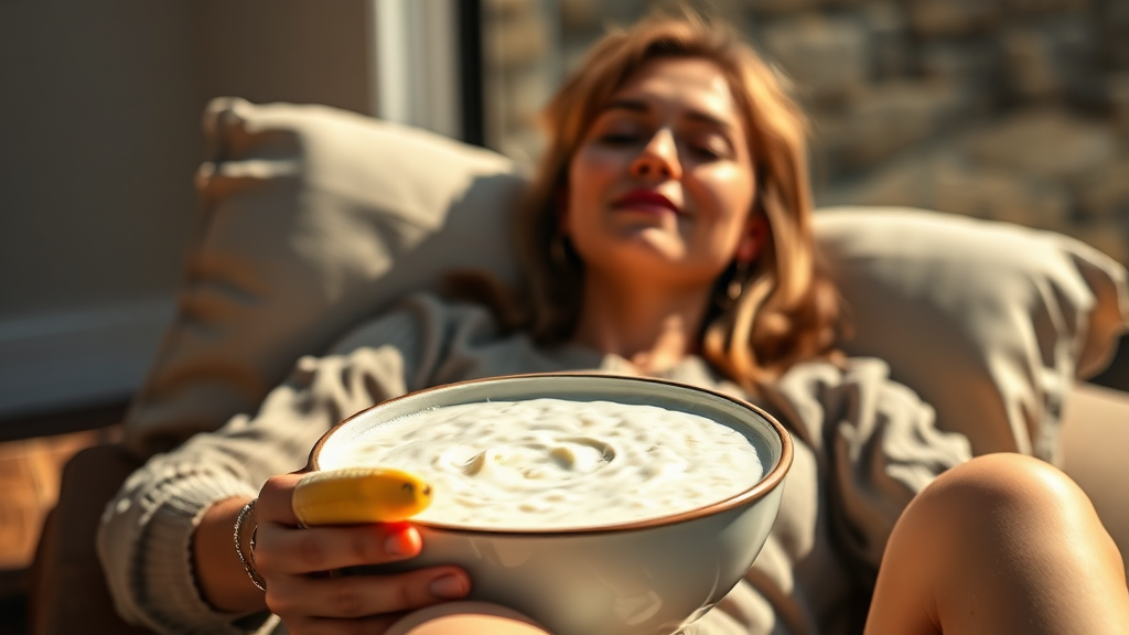 장염 후 회복기 관리 (realistic 스타일)