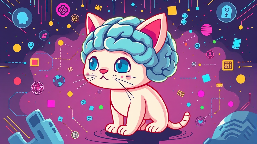 AI 정의 및 작동 원리 (cartoon 스타일)