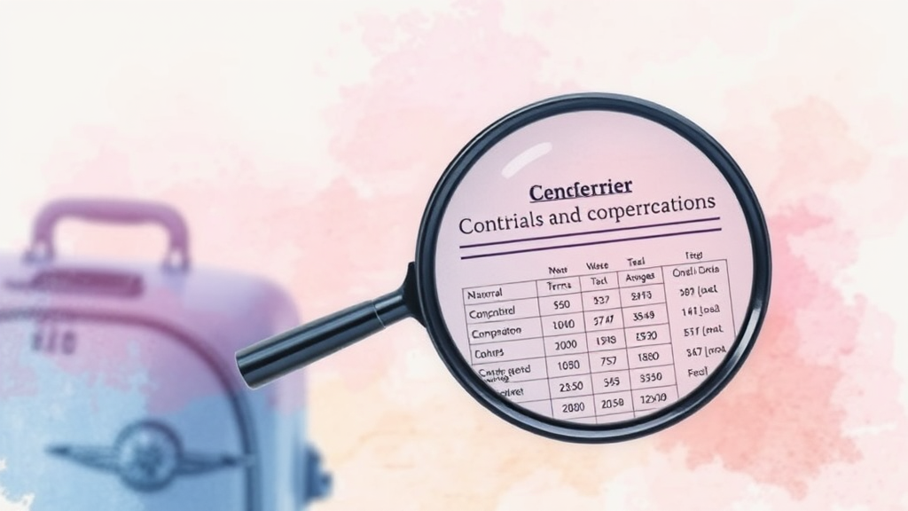 수하물 분실 시 보상 한도 (watercolor 스타일)