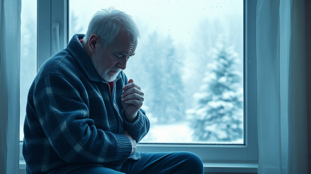 겨울철 관절통, 왜 심해질까? (watercolor 스타일)