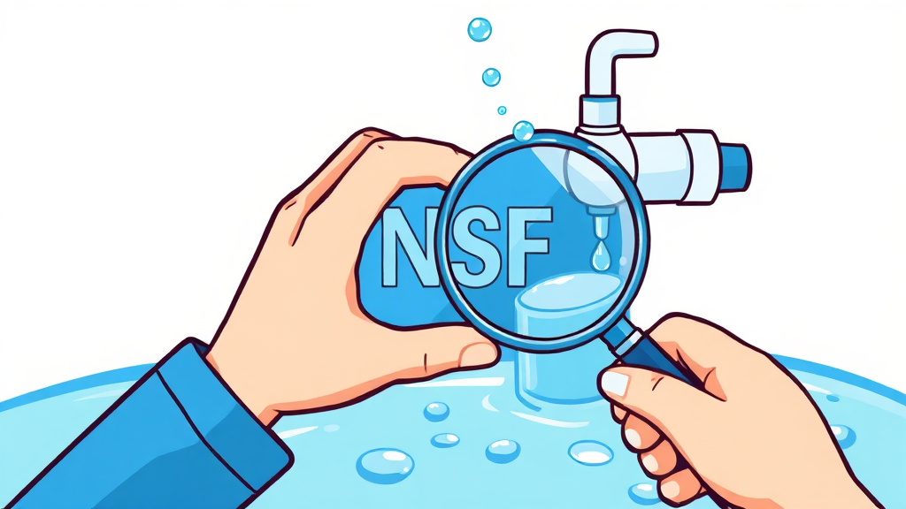 NSF 인증, 무엇일까요? (cartoon 스타일)