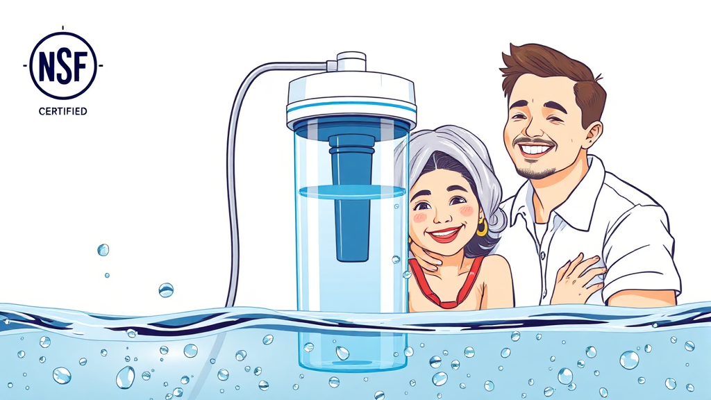 NSF 인증, 왜 확인해야 할까요? (illustration 스타일)