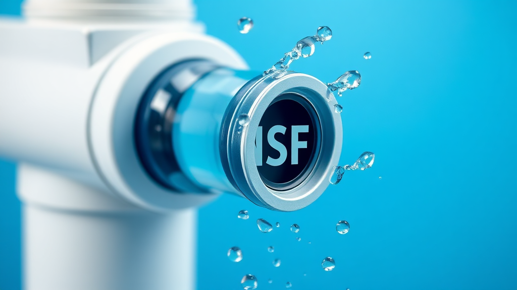 NSF 인증 종류와 특징 (realistic 스타일)