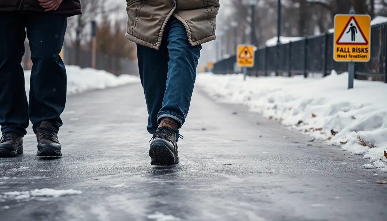 겨울 빙판길 낙상 골절 예방
