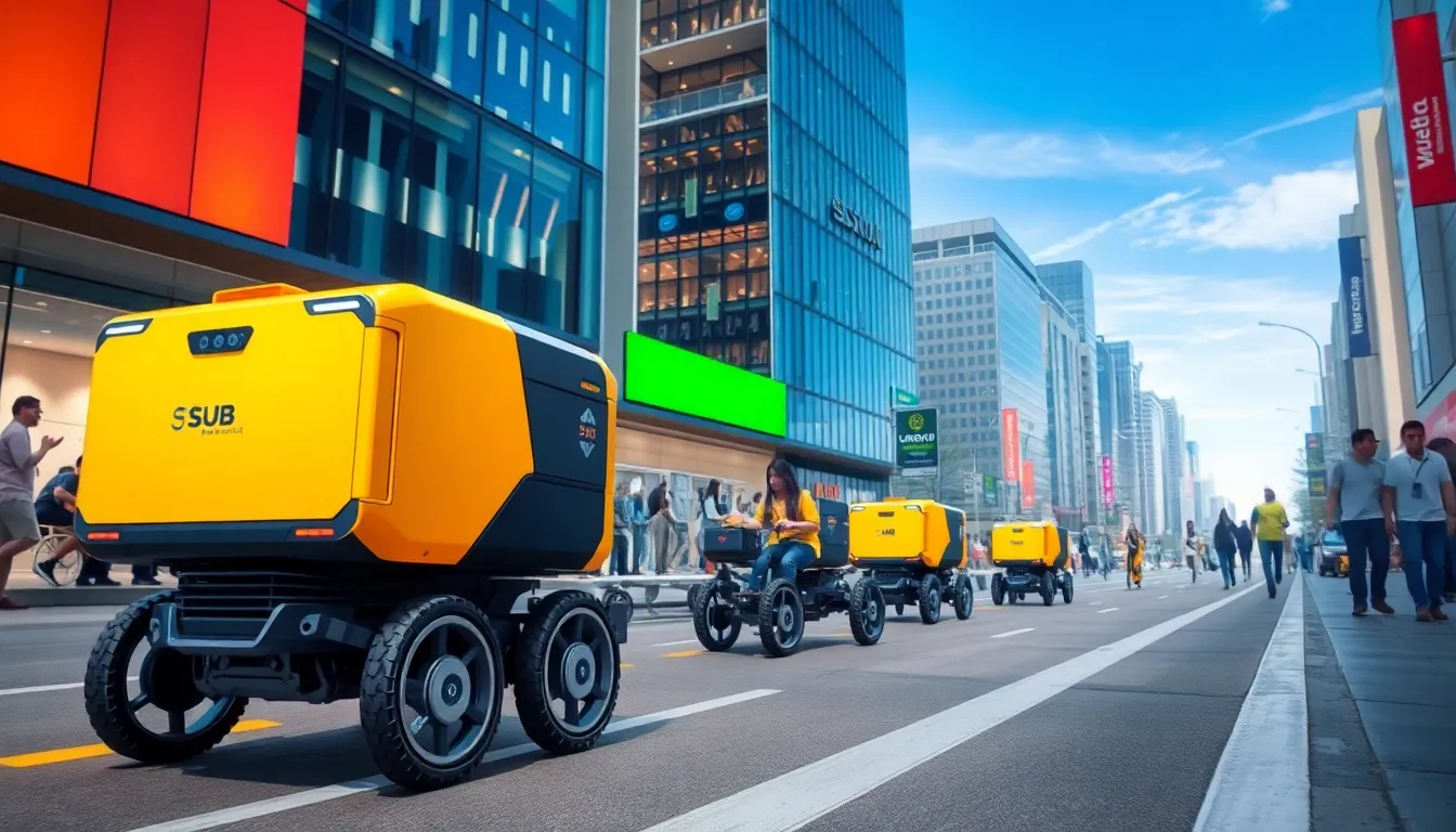 서브 로보틱스 우버이츠 로봇 배달