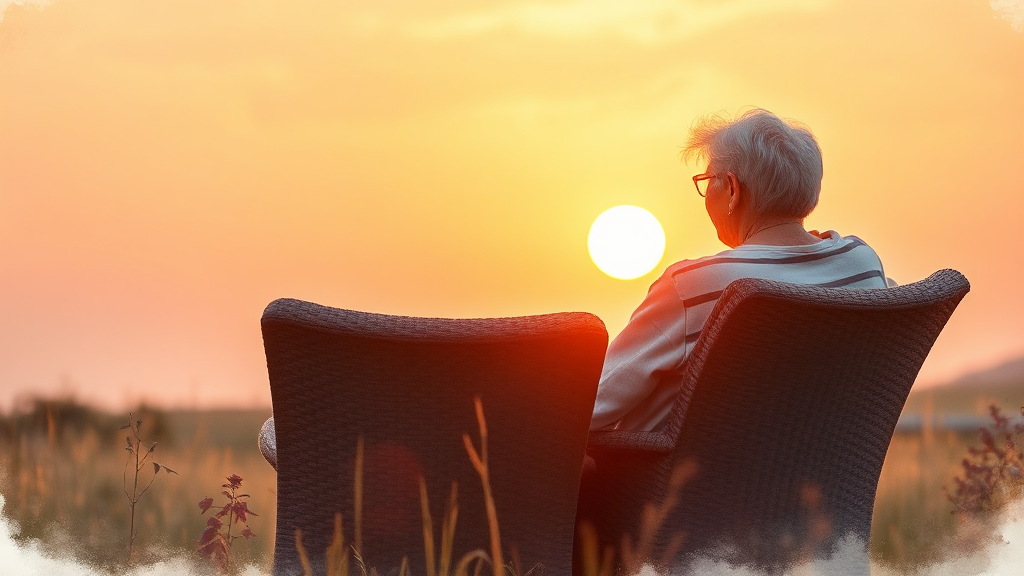 미래를 위한 노후 대비 전략 (watercolor 스타일)