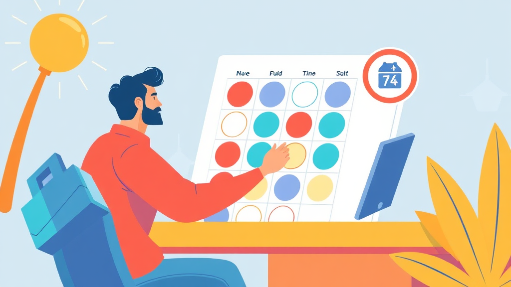 연차 사용 촉진 제도 이해 (illustration 스타일)